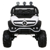 Mercedes Benz Unimog dla dzieci Biały + Napęd 4x4 + Pilot + Bagażnik + Wolny Start + MP3 LED